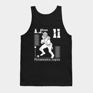 AJ Brown || White retro | Football Tank Top